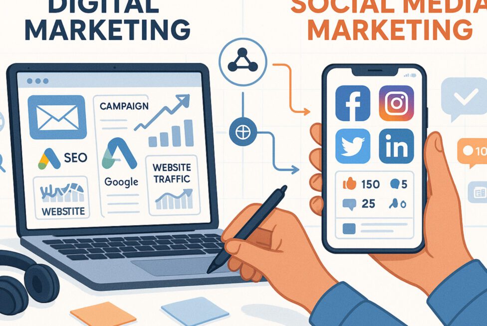 Choosing the Right Strategy: Digital Marketing vs. SMM